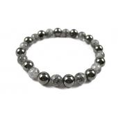 Hematite Stone Beaded Stretch Bracelet